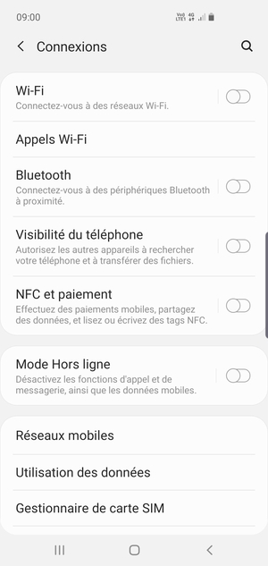 Sélectionnez Wi-Fi