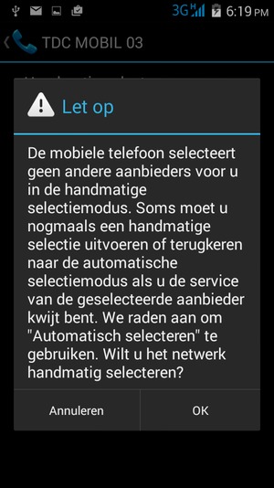 Selecteer OK
