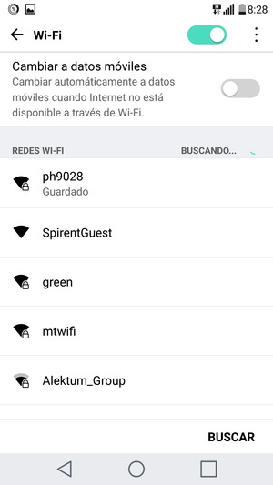 Seleccione la red inalámbrica a la que desea conectarse