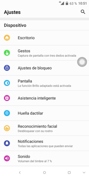 Desplácese y seleccione Bloquear pantalla / Ajustes de bloqueo