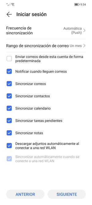 Seleccione SIGUIENTE