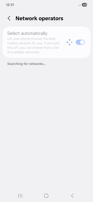 Wait for the search to finish