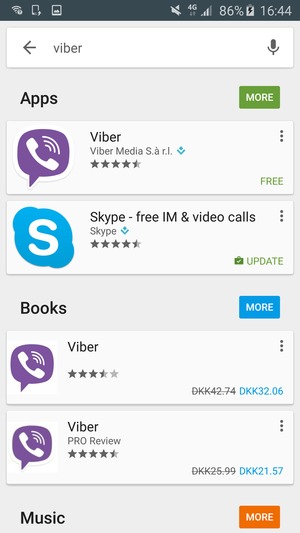 Select the app