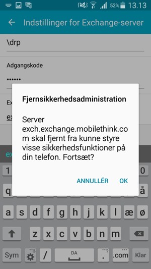 Vælg OK