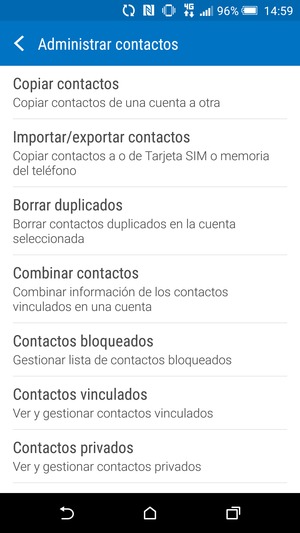 Seleccione Importar/exportar contactos
