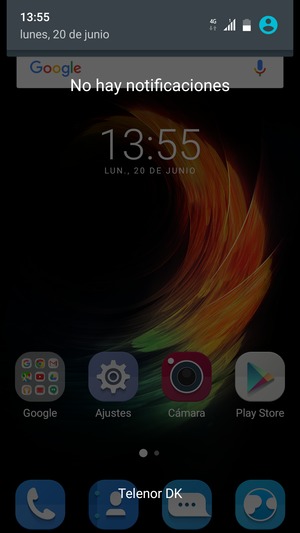 Deslice hacia abajo el menú superior de nuevo