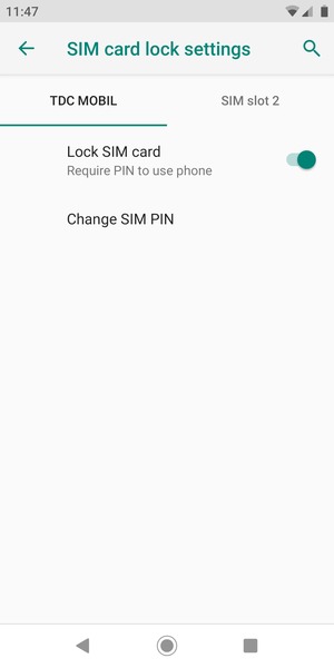 Select Change SIM PIN
