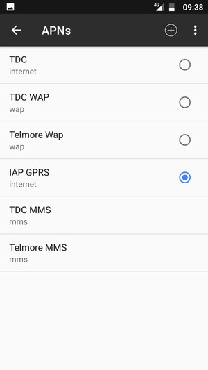 Select the Menu button