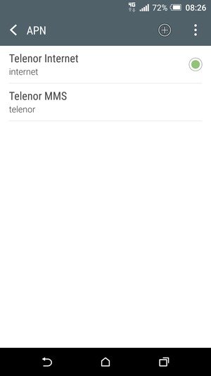 Seleziona il tasto Menu