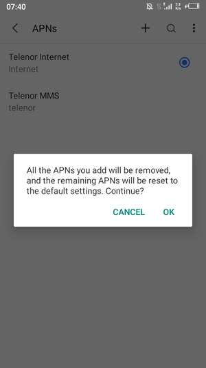 Select OK