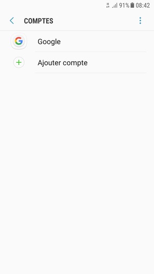 Sélectionnez Google