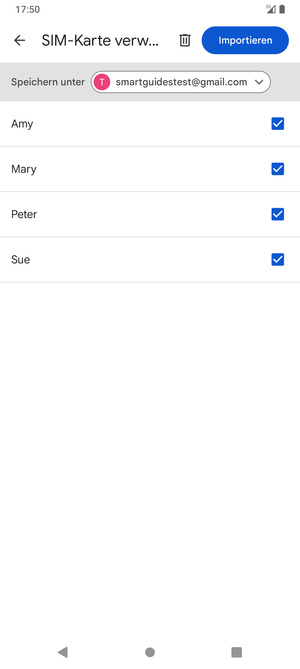 Wählen Sie Importieren
