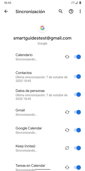 Su información será sincronizada