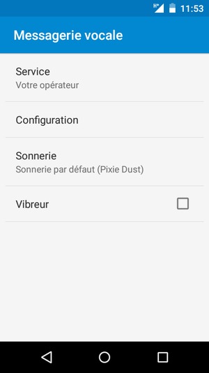 Sélectionnez Configuration
