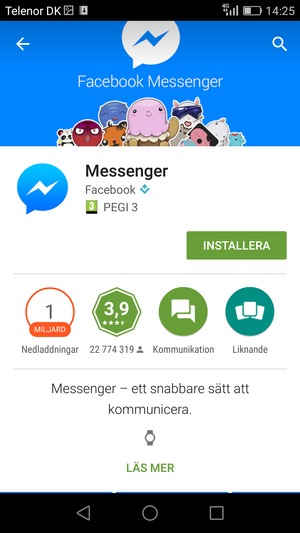 Välj INSTALLERA
