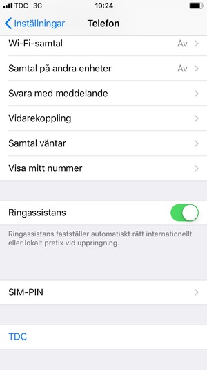 Välj SIM-PIN