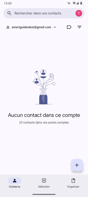 Sélectionnez Organiser
