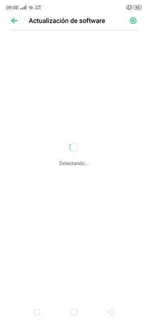 Espere a que la búsqueda termine