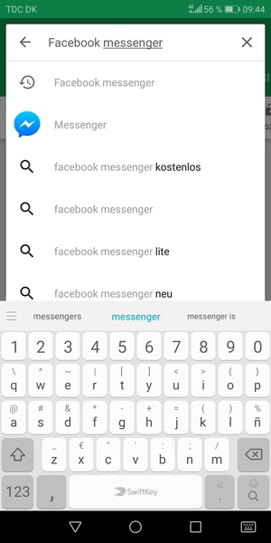 Geben Sie den Namen der App ein und wählen Sie Suchen
