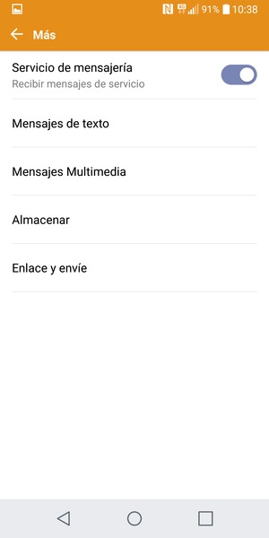 Seleccione Mensajes de texto