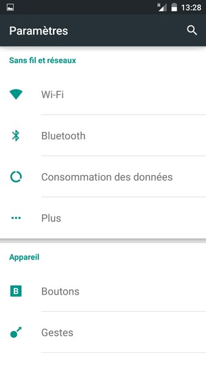 Sélectionnez Plus