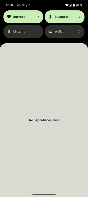 Deslice hacia abajo el menú superior de nuevo