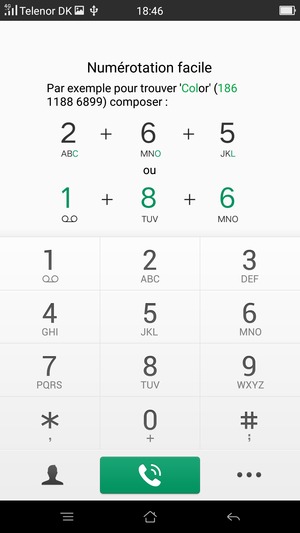Appuyez longuement sur le numéro 1