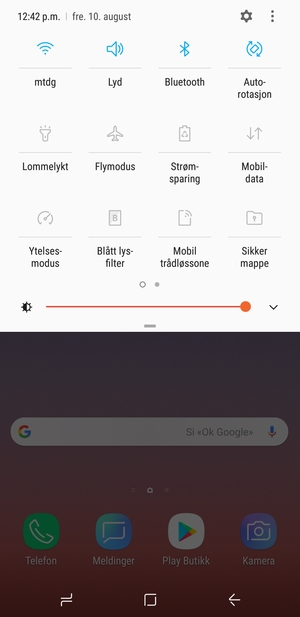 Slå av Wi-Fi og Bluetooth