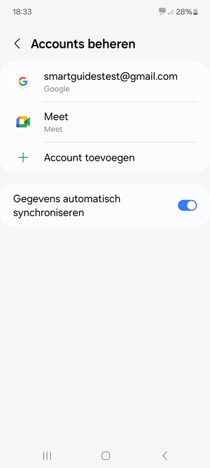 Selecteer uw Google-account