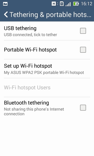 Select Set up Wi-Fi hotspot