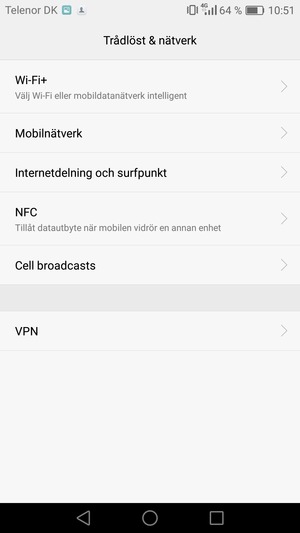 Välj Mobilnätverk