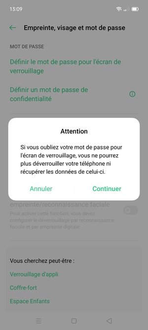Sélectionnez Continuer