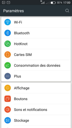 Sélectionnez Plus