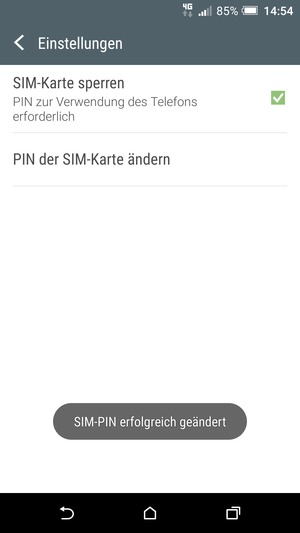 Ihre SIM-PIN wurde geändert