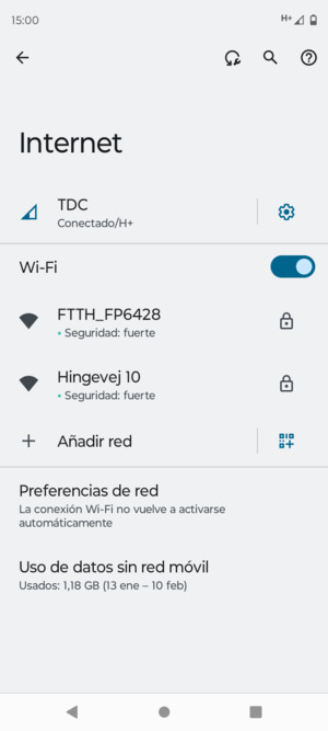 Seleccione la red inalámbrica a la que desea conectarse