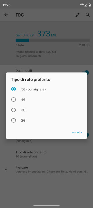 Seleziona la tua opzione preferita