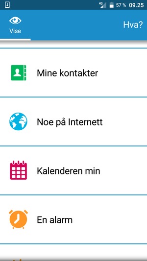 Bla til og velg Mine kontakter