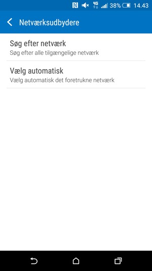 Vælg Søg efter netværk