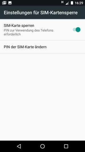 Wählen Sie PIN der SIM-Karte ändern