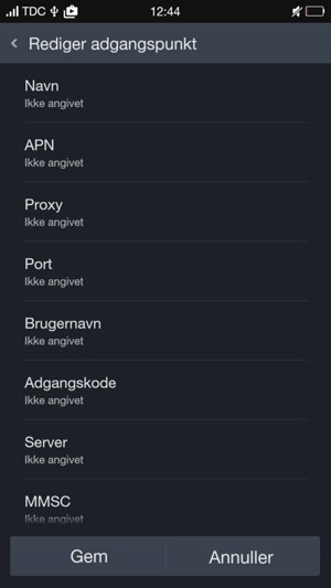 Indtast MMS-oplysninger