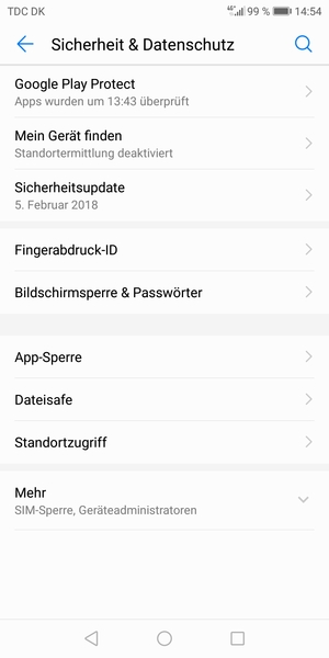 Wählen Sie Mehr
