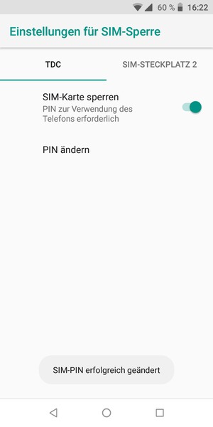 Ihre PIN der SIM-Karte wurde geändert