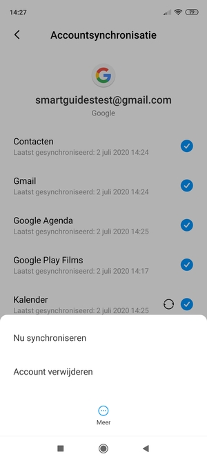 Selecteer Nu synchroniseren