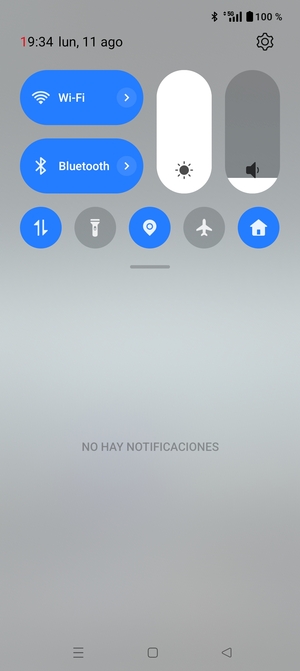 Deslice hacia abajo el menú superior de nuevo