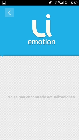 Si su teléfono está actualizado, verá la siguiente pantalla.