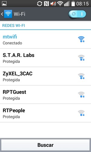 Ahora está conectado a la red Wi-Fi