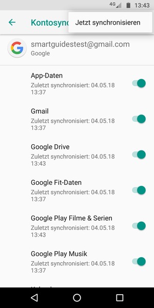 Wählen Sie Jetzt
synchronisieren