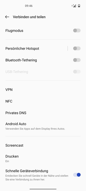Wählen Sie Persönlicher Hotspot