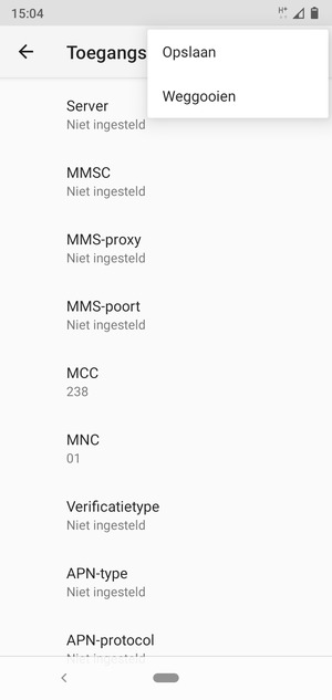 Selecteer Opslaan