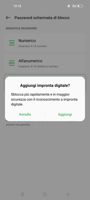 Seleziona la tua opzione preferita